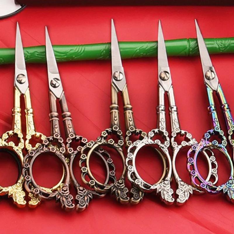 Tailor Scissors Handicraft Household Fabric Sewing Fabric Thread Durable Stainless Steel Scissors Retro Classic Tailor's Scissor