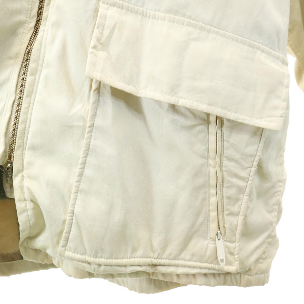 WOOLRICH 70s Vintage White Tag Mod coat XL Ivory TALON ZIP Men's Used