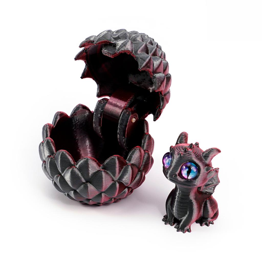 1/2Pcs 3D Printed Dragon Eggs with Mini Dragon Surprise Toys for Kids Birthdays Party Favors Gifts Christmas Goodies Filler