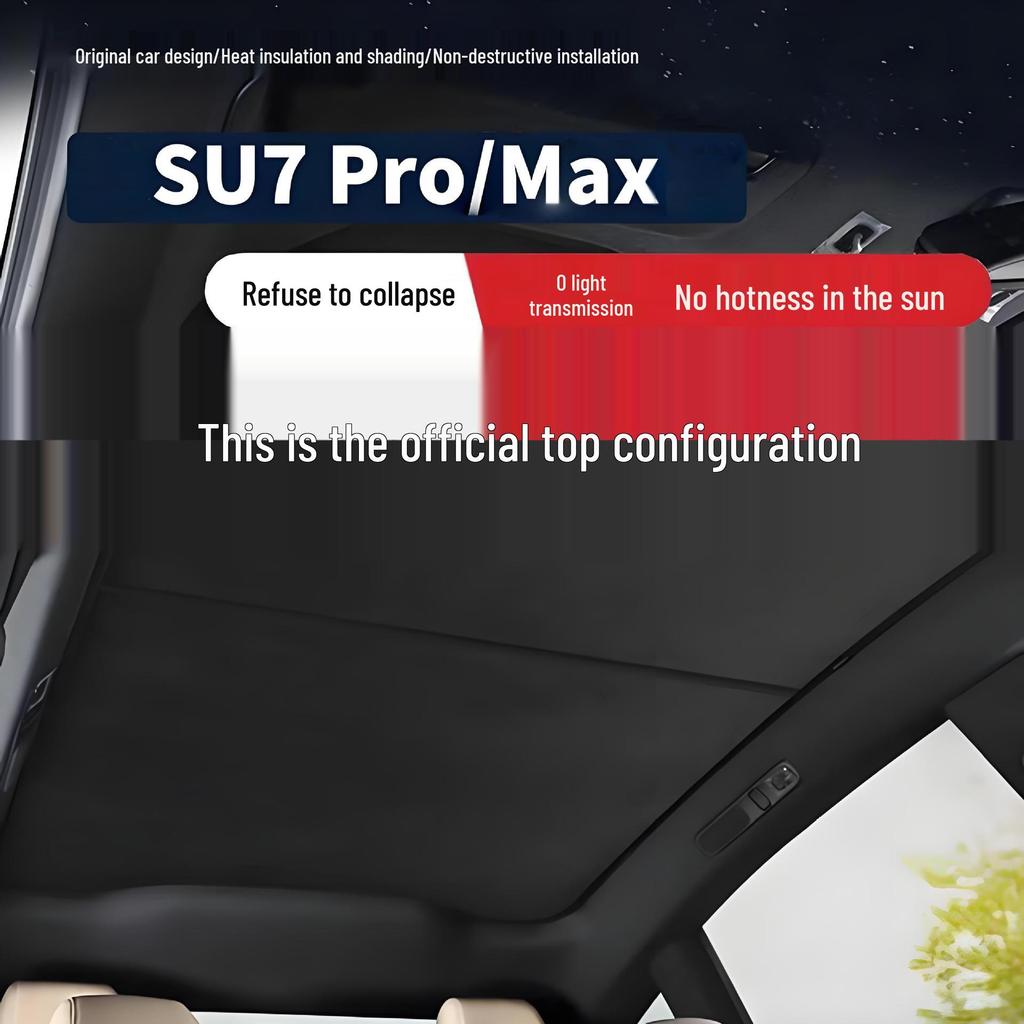 Xiaomi SU7pro/Max Sunroof Sunscreen Ice Crystal Sunshade - Car Window/Roof Heat Insulation Curtain