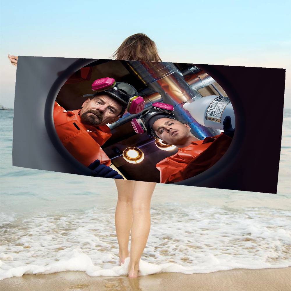 Movies B-Breaking B-Bad Beach Towel Colorful Bath Towels for Girl Microfiber Quick Dry Custom Sand Free Beach Yoga Spa Gym Pool