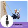 Retractable Mountaineering Buckle with Free Expansion Windup Badge Holder Suitable for Store Keys Mini Flashlight