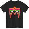 Wrestler Warrior Mask Graphic Print T-shirt