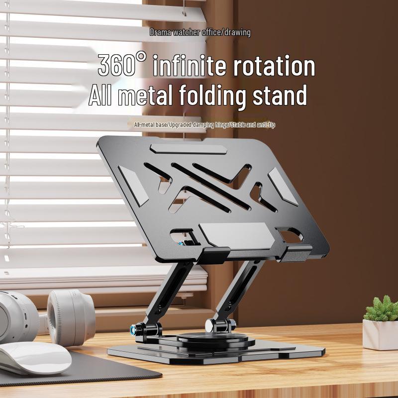 360° Rotating Laptop, Tablet, and Phone Stand for Desktop and Live Streaming