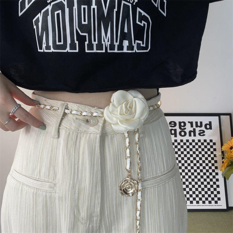 Beautiful Womens Floral Waist Chain Belt Perfect For Trendy Dress And Coat Looks