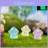 Fluorescent Nightlight Resin Mushroom Colorful Plant Miniature Decorative Piece