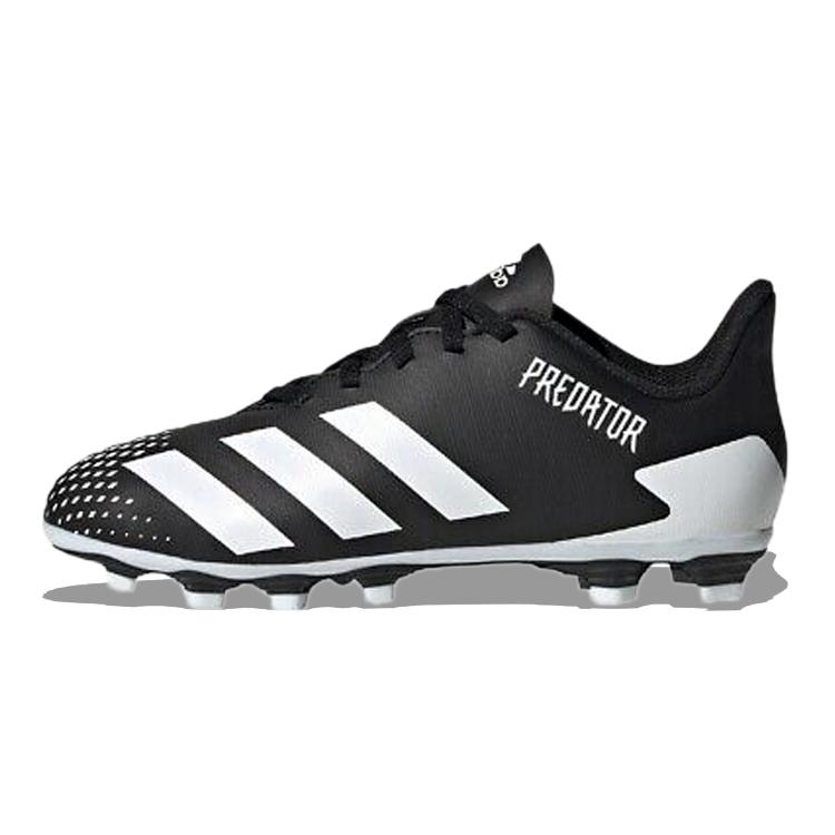 

Adidas Predator 20.4 20.4 Fxg Game Ready Slip Resistant Abrasion Resistant Low top Kids Soccer Shoes Black White Kids FW9221 28.5