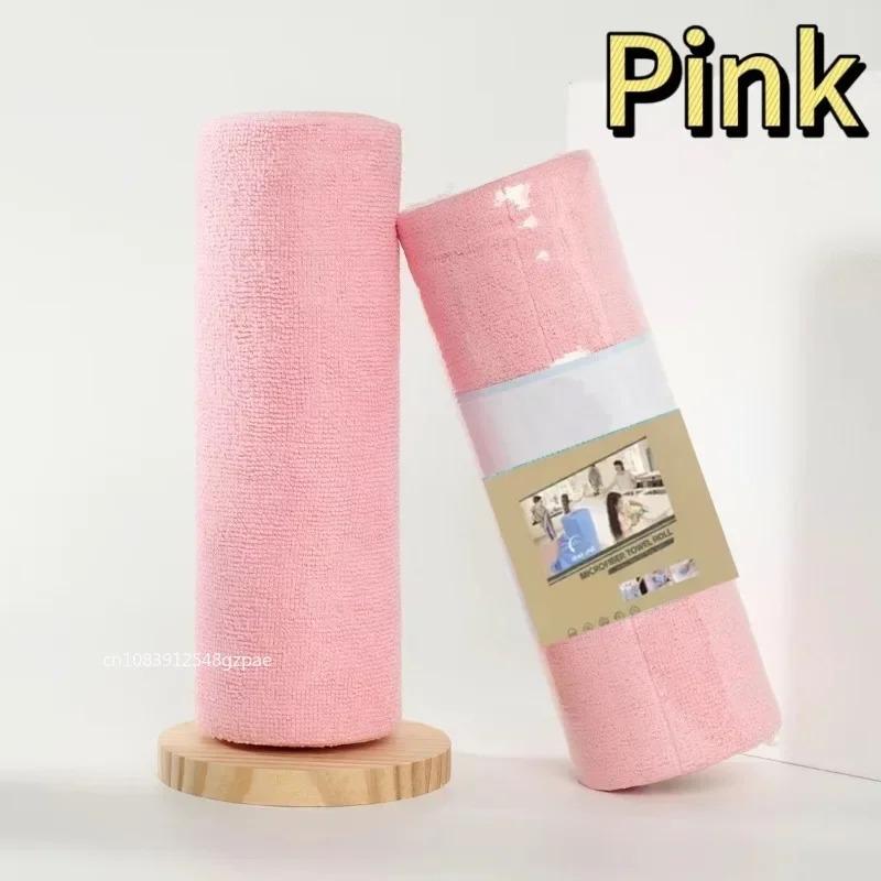 20Pcs Kitchen Towels Dishcloths Microfiber Towels Absorbent Kitchen Cleaning Cloth Non-Stick Oil Thickened Table Cleaning Cloth розовый