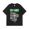 275 GSM Washed T-shirts 100% Cotton Spy X Family V5 Anya Print Unisex Heavy Cotton T Shirt