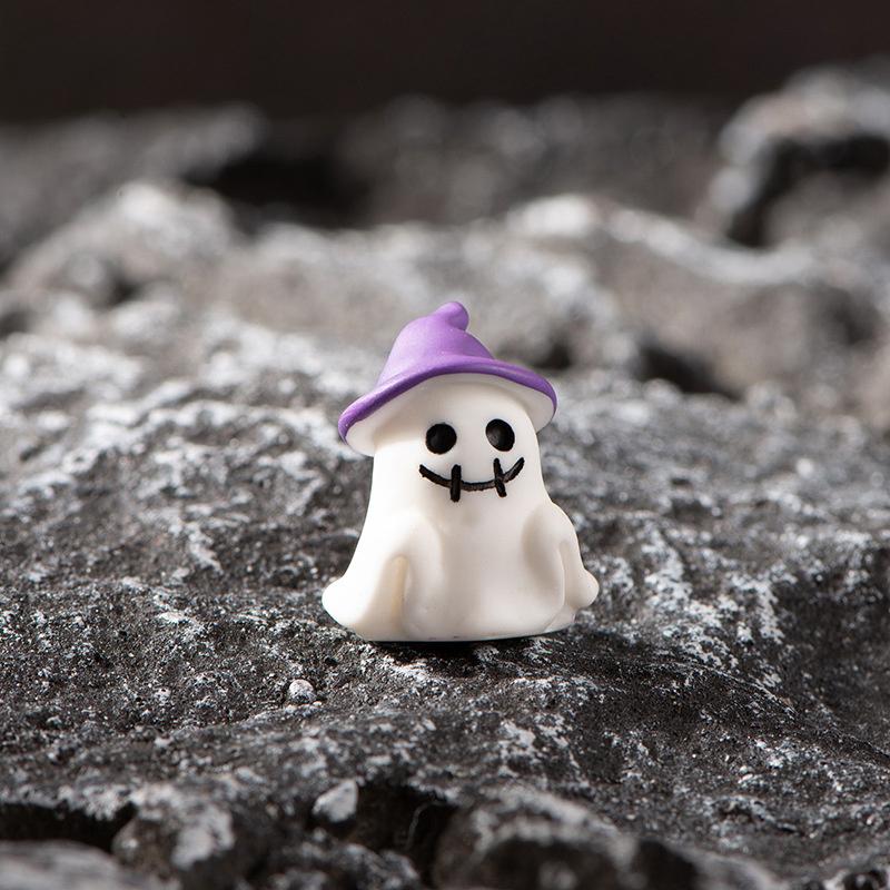 Micro Landscape Halloween Decoration Accessories Mummy Skull Wizard Face-free Monster Pumpkin Resin Small Ornaments