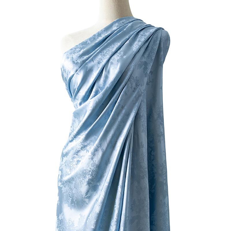 1M/Rolka Poliester DIY Brokatowa Tkanina Rzemiosło Chińska Tkanina Cheongsam Imitacja Jedwabiu Tkanina Kwiatowy Żakard Satyna Tapicerska