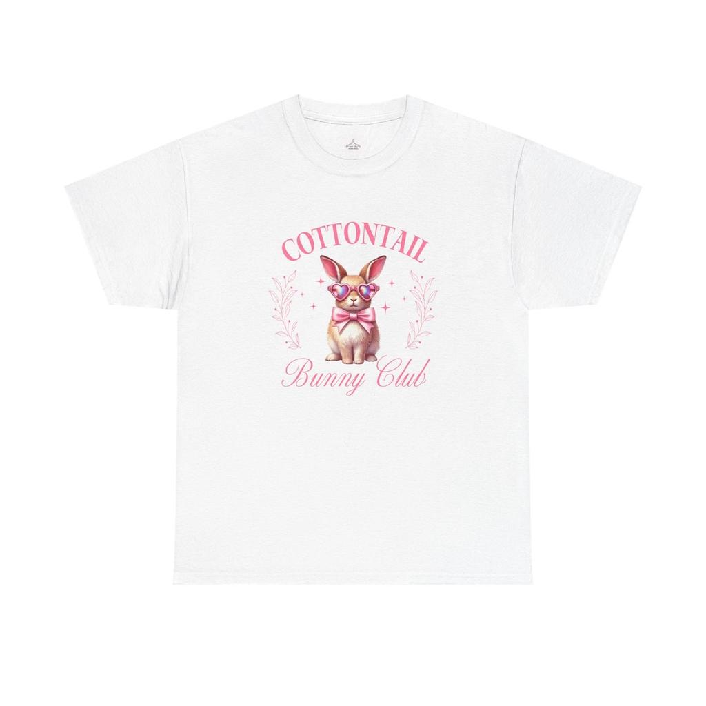Cottontail Bunny Club Unisex Tee, Cute Bunny T-Shirt, Easter Tee, Spring
