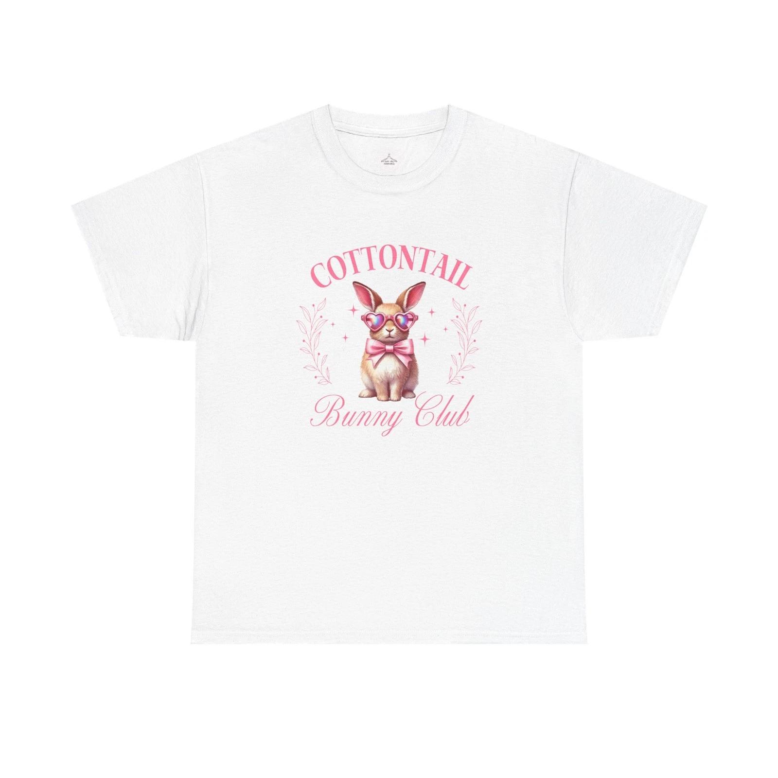 Cottontail Bunny Club Unisex Tee, Cute Bunny T-Shirt, Easter Tee, Spring 3XL