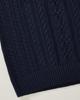 Amazon Essentials Soft Fisherman Sweater, Cable Knit, Crew Neck, Long Sleeve, Women's, Navy, Size 2XL