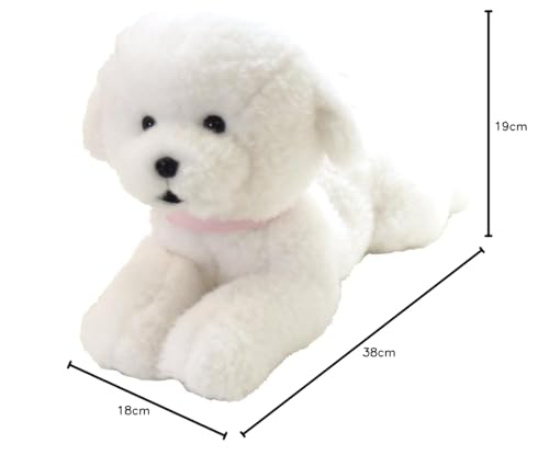 Sonne Zitrone Knie Hund Bichon Frisé Plüschtier S P-4135