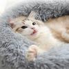 40-100cm Round Cat Bed Pet Bed Kennel Non-Slip Winter Warm Dog Kennel Sleeping Long Plush Soft Puppy Cushion Mat Cat Supplies