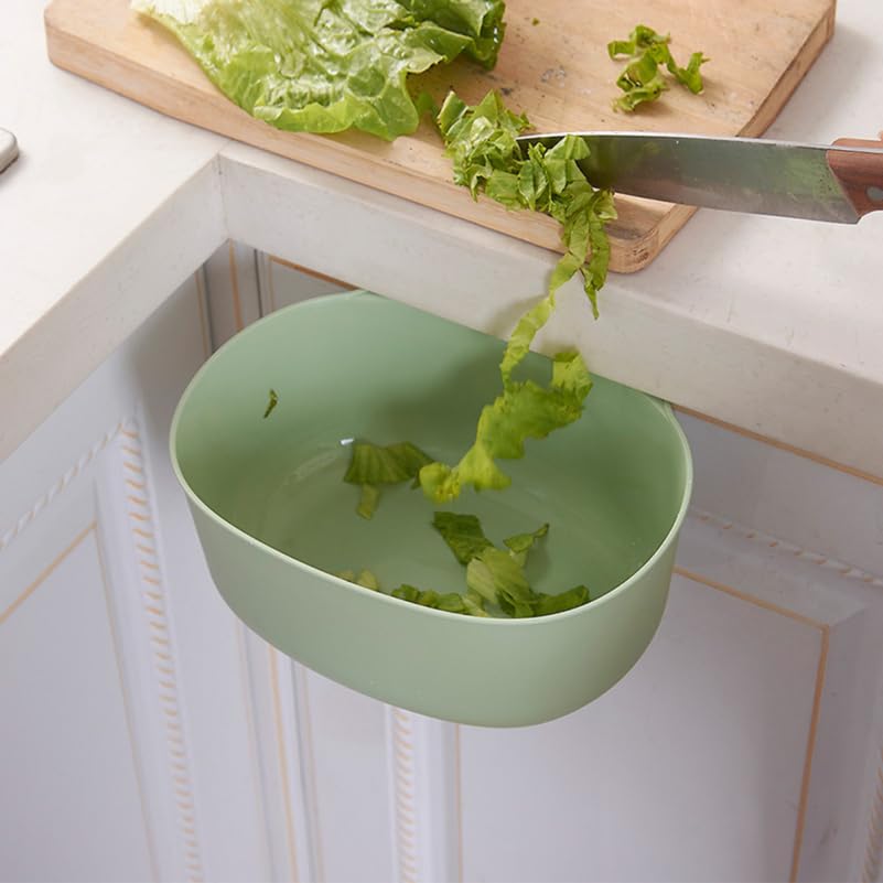 MAGICLULU 2 Pcs Hanging Garbage Can Containers for Storage Kitchen Cabinet Trash Can Bins Hanging Trash Bin Environmental Friendly Trash Bin Garbage