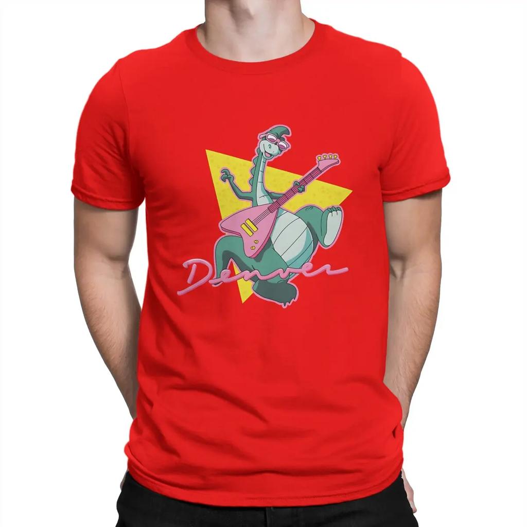 The Last Dinosaur T-Shirt Men Denver Vintage Cotton Tees Crew Neck Short Sleeve T Shirt Birthday Gift Clothes