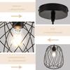 NETTLIFE Suspension - Suspension ronde - E27 - Métal noir - Ø25 cm