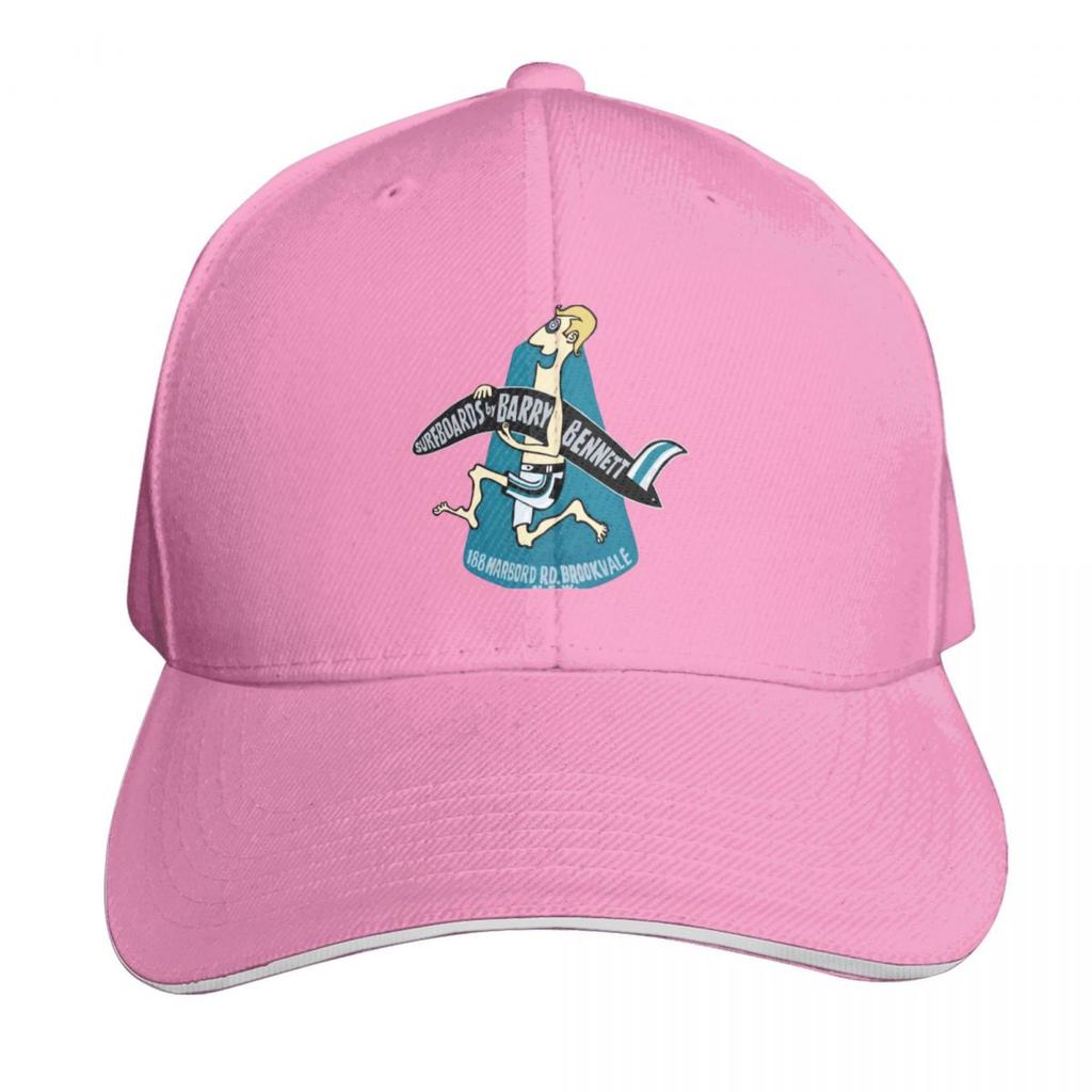 Vintage Australian Surfing logo T Shirt Barry Bennett running Unisex art Baseball Cap Big Size Hat Unisexs Caps Womens