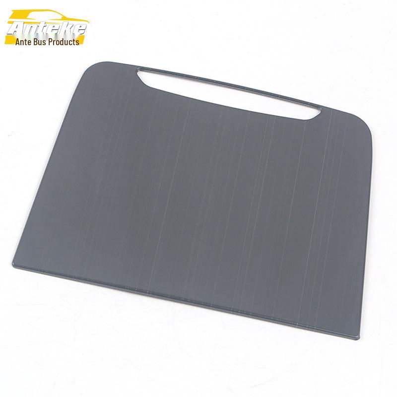21 P5 Cigarette Lighter Stainless Steel Panel Sticker for Center Console Decorative Frame Car Accessory