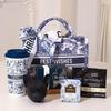 TIANXI Premium Ceramic Mug Gift Set with Blue Tote Bag