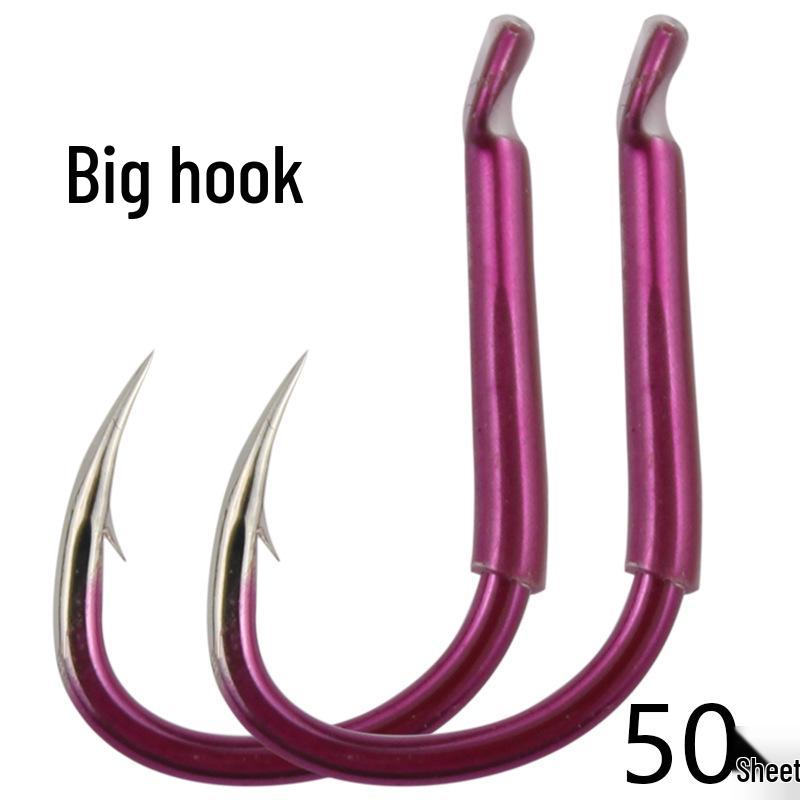 

Усиленный крючок для крупной рыбы для карпа и осетра - Большой размер (Синий/Фиолетовый) Size 8