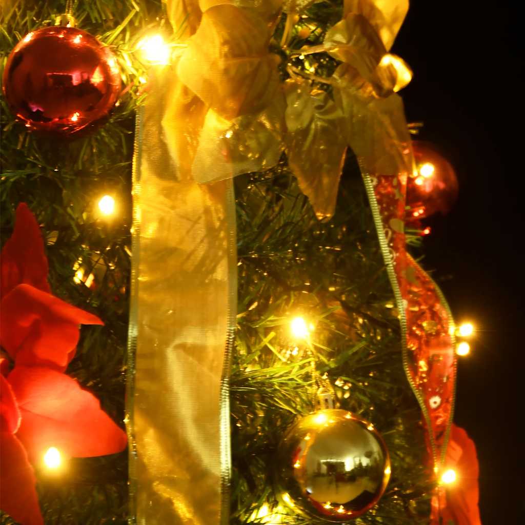 Pop Up Artificial Christmas Tree with 50 LEDs Green 120 Cm