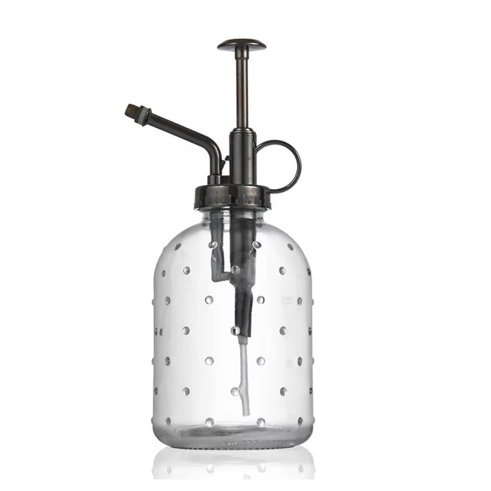 Hand Pressure Garden Watering Can Push-type Clear Flower Sprayer Glass Spray Bottle  Household
