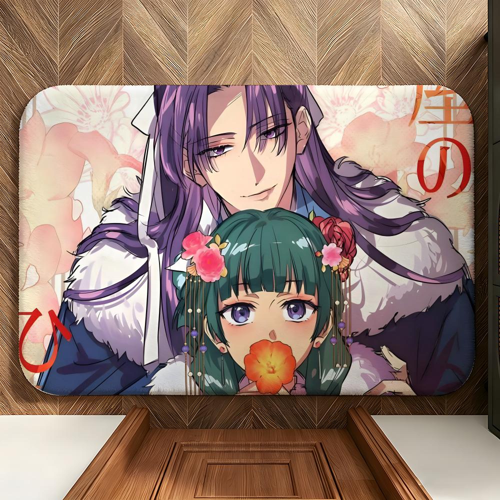 Anime T-The Apothecary D-Diaries Floor Mat Soft Flannel Floor Mat Suitable for Entryways, Living Rooms, Bedrooms, and Bathrooms