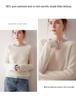 Women's 2025 Autumn/Winter Colorblock Crew Neck 100% Pure Cashmere Raglan Sleeve Thick Knit Sweater