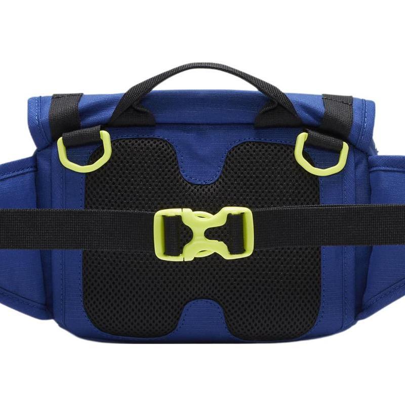 Nike Polyester Nylon Blend Crossbody Fanny Pack Regular Unisex Dark Royal Blue & Atomic Green Casual DJ9681-455