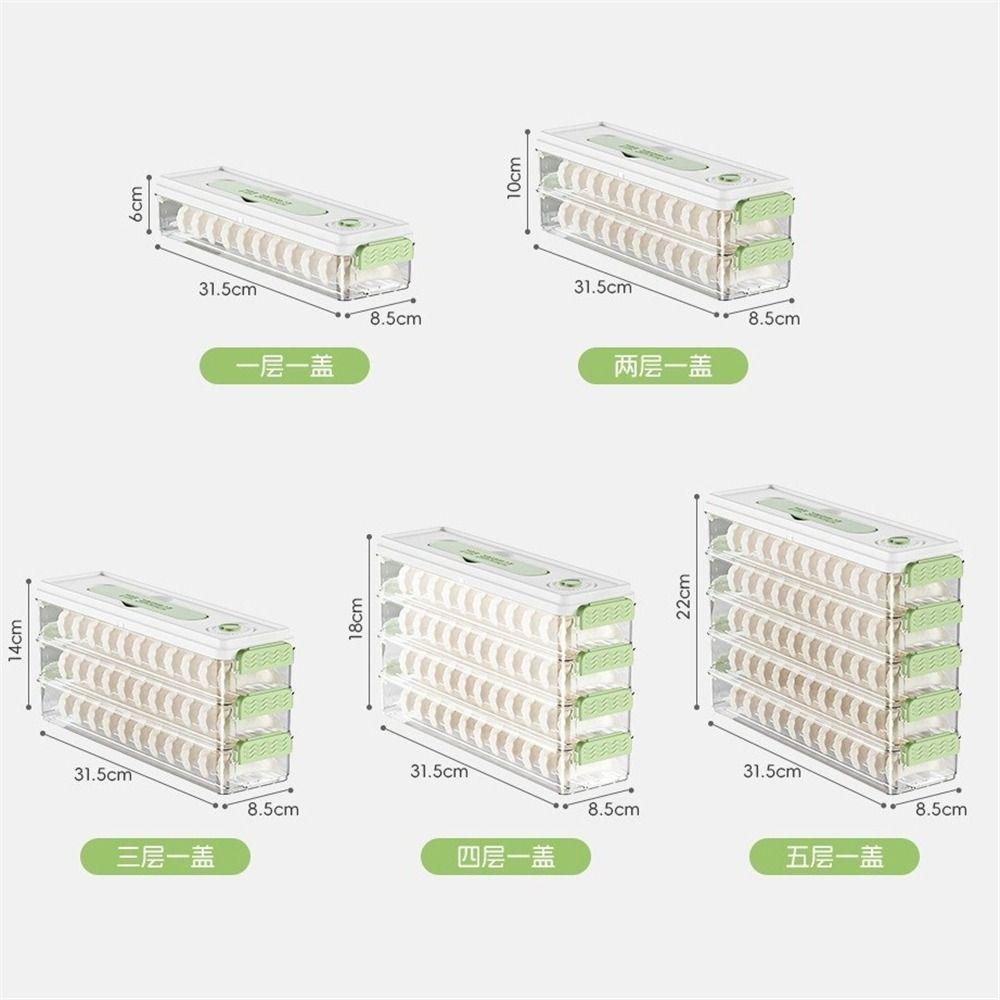 Fresh Keeping Freezer Box Narrow Style Wontons Box Food Grade Dumpling Storage Box  Home Kitchen