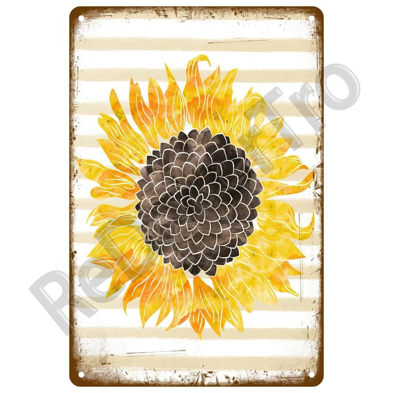 Outdoor Indoor Home Wall Decorative Plaque Plates Farm Birds Retro Tin Sign Gardening Metal Sign Vintage Metal Sign For Garden