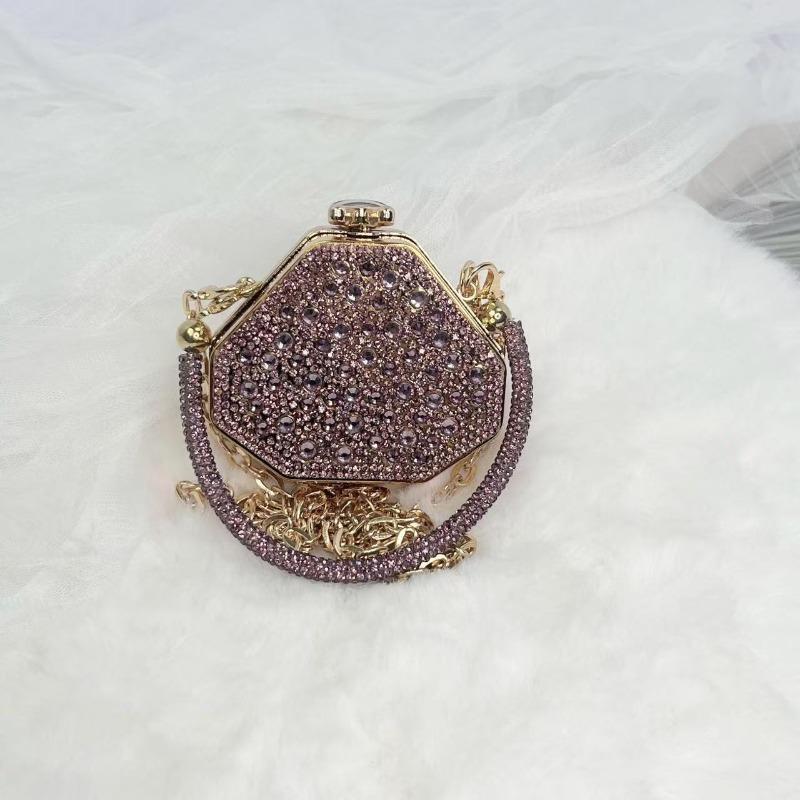 Catwalk handbag full diamond dress bag women's chain dinner acrylic mini bag diamond bag dumpling bag