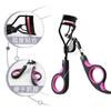 Eyelash Curler with Silicone Pad Eyelash Partial Curling Aid Beauty Tool Portable Stainless Steel Wi
