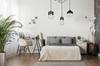 ELEGANT SPIDER HANGING LAMP GLASS SHADE