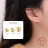 925 Sterling Silver Fashionable Stylish Geometric Smooth Earrings for Women Korean Light Luxury Ear Accessories