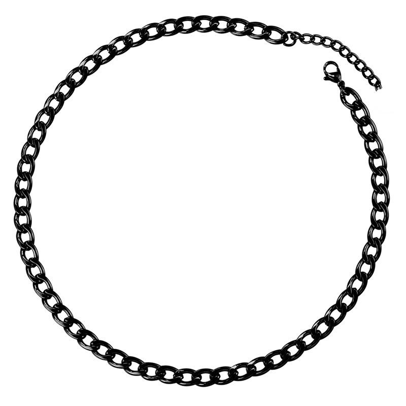 Хип-хоп Nk Цвет Нержавеющая сталь Электрофоретическое ожерелье Личность Улица Рэп Хип-хоп Кубинское ожерелье Vl343