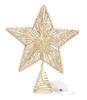 Estrella superior del árbol de Navidad del brillo con las luces LED adorno brillante de la copa del árbol de Navidad para la decoración del festival de Navidad del hogar