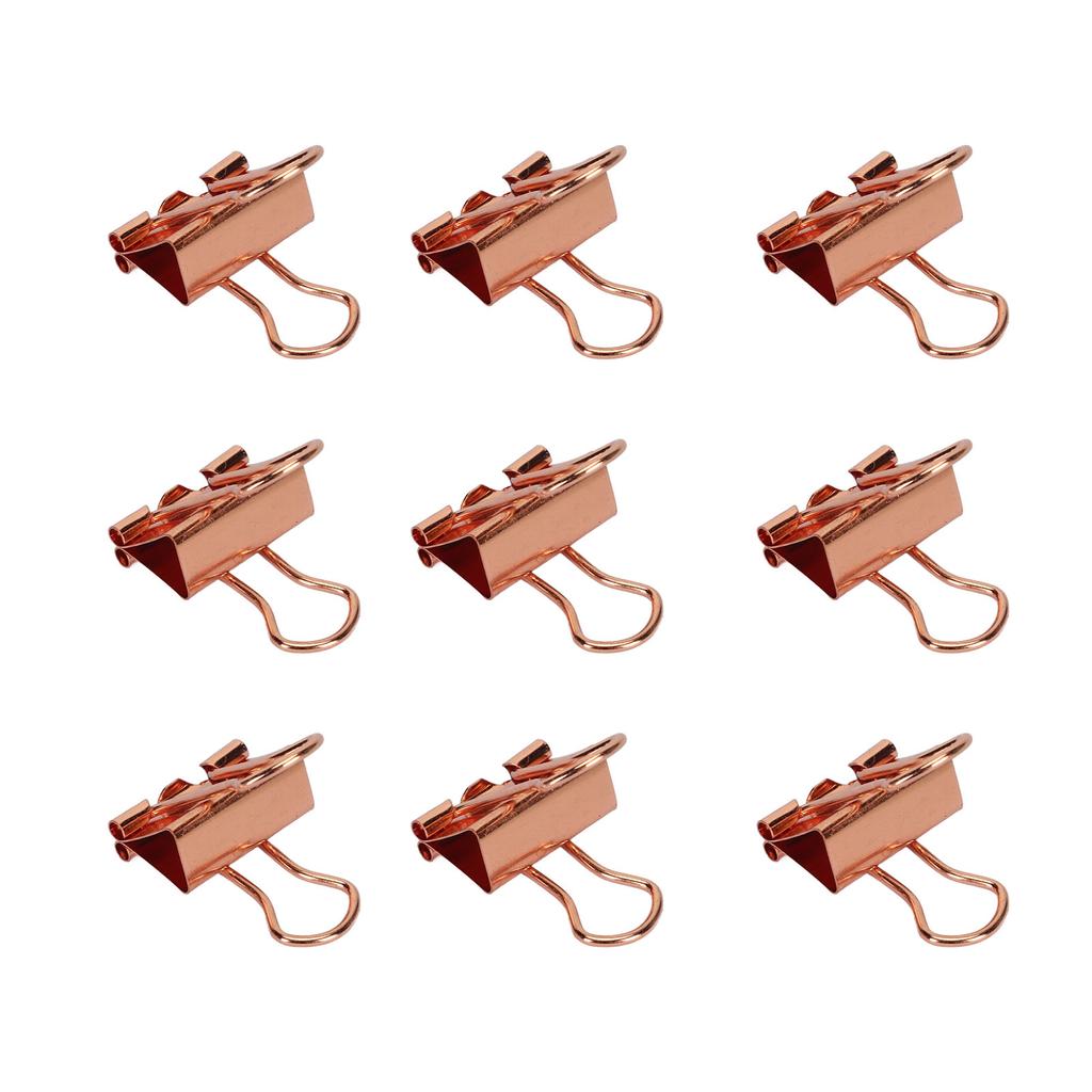 Clips Metal Hollow Long Tail Small Paper Clamps for Documents Tickets Gold 12pcs