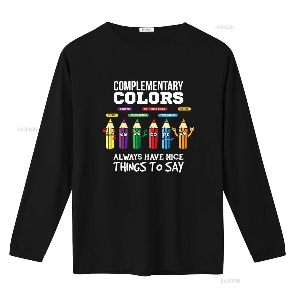 Komplementärfarben Witzbold Künstler Kunstlehrer T-Shirt vintage gewaschenes Oberteil für den Alltag Mann lässig stilvoll Streetwear