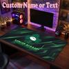 Irland Rugby Personalisierte Namens-Text-Mausmatte, Große Schreibtisch-Mausmatte, Personalisierte Home-Office-Geschenkidee
