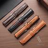 20mm 22mm 24mm for Samsung Galaxy Watch 8/7/6/5/4 for Fossil Vintage Cowhide Watch Strap Calfskin Brown Quick Release Bracelets