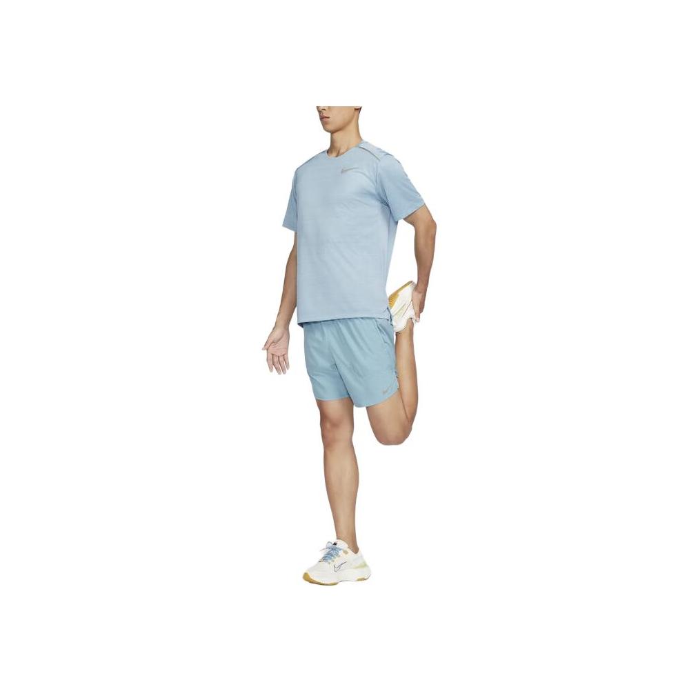 Nike Dri-Fit Stride Quick-Dry Linerless Versatile Lace-Up Three-Quarter Sports Shorts Men shorts Denim-Blue Black DM4742-464