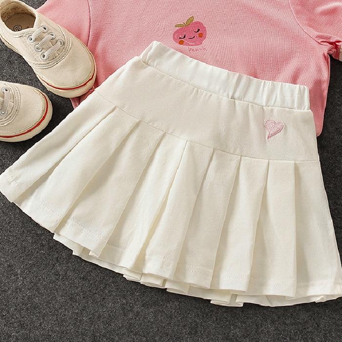 Girls' New All-Match Pleated Culottes Summer Skirt Inner Safety Pants Student Uniform Skirts