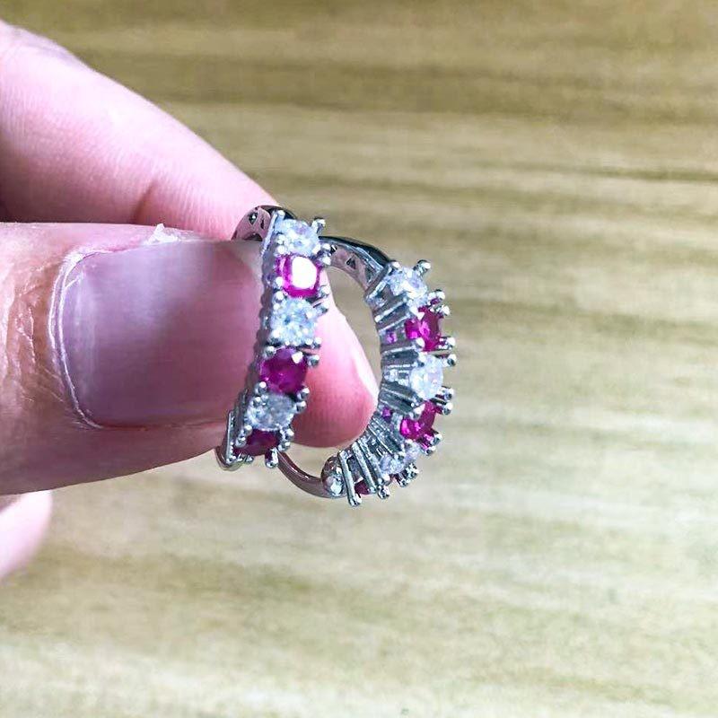 European & American Style Dragonfly Egg-shaped Zircon Earrings, Multicolor Fashion Studs for Women