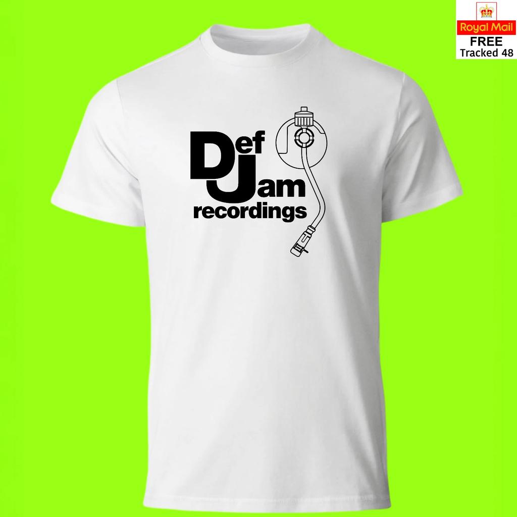 Def Jam Recordings - T Shirt - Rap Rave Dance Indie DJ Music Record Label
