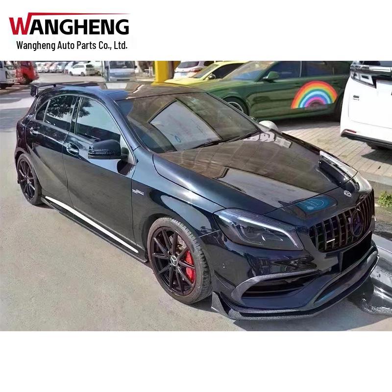 Mercedes-Benz A45 W176 AMG Front Lip Diffuser & Carbon Fiber Splitter Canard