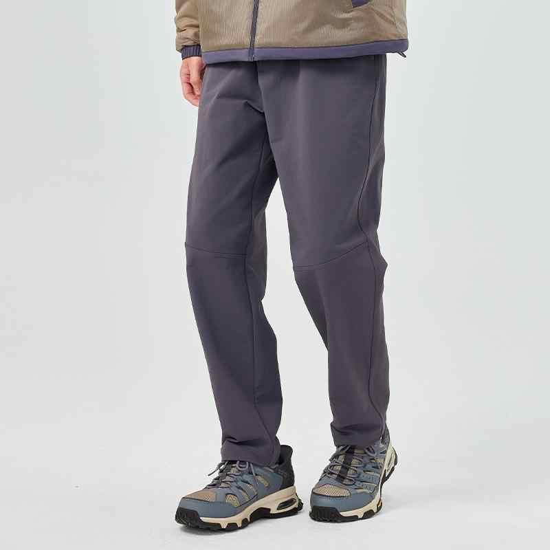 Skechers Outdoor Series Solid Color Water-Resistant Woven Casual Sports Cargo Pants Men pants Periscope-Gray L424M016-0403
